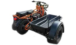 Прицеп боковой для мотоциклов СКАУТ-3 (с корытом) С ПОДВЕСКОЙ