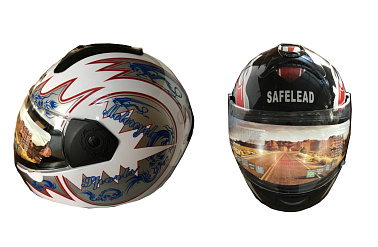 Шлем интеграл "Safelead" LX-110 NEW белый, черный