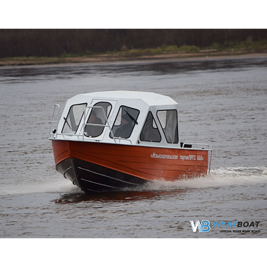Алюминиевый катер WYATBOAT Неман-500 (закрытая рубка)