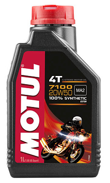 Масло моторное MOTUL  7100 20w50 синтетика 4Т 1л