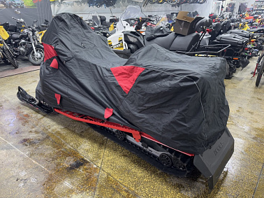 Чехол транспортировочный для снегохода AODES Snowcross с лого X-Motors Цв. Черно-красный