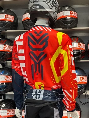 Джерси мотокросс HETOSHI TECHNO TYPE-1 цв, Красно-желто-черный р.M