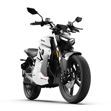 Электромотоцикл WHITE SIBERIA SUPER SOCO TS STREET HUNTER PRO (Белый)