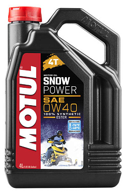 Масло снегоходное MOTUL Snowpower 4T	0W-40 4 L