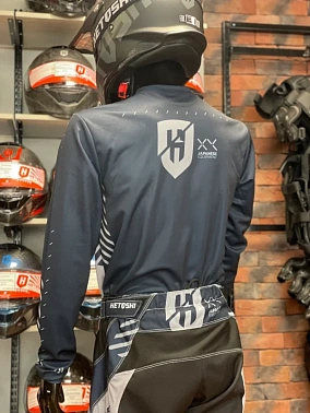 Джерси мотокросс HETOSHI DEMURE TYPE-2 цв, Серо-черный р.XL