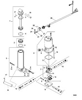 Гидроподъем 4-Х ТАКТНОГО ПЛМ MERCURY 40 Серийный номер от 1B227000 до 1B344398