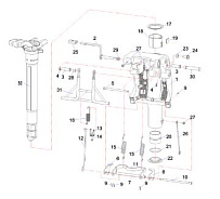 Кронштейн (часть 2) 2-Х ТАКТНОГО ПЛМ PARSUN T50FW