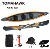 Каноэ надувной трехместный AQUA MARINA Tomahawk AIR-C Каноэ надувной трехместный AQUA MARINA Tomahawk AIR-C