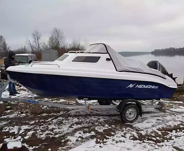 КОМБИНИРОВАННЫЙ КАТЕР С КАЮТОЙ WYATBOAT Neman-500