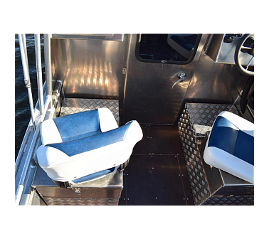 Алюминиевый катер WYATBOAT Неман 550 с каютой