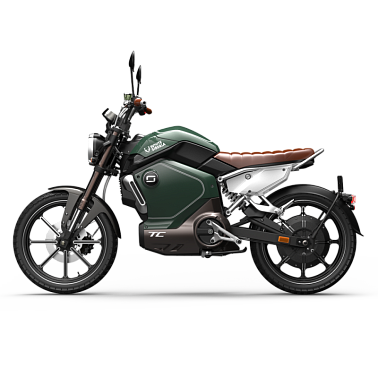 Электромотоцикл WHITE SIBERIA SUPER SOCO TC (Зеленый)