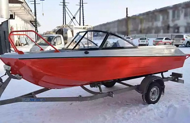 Алюминиевый катер WYATBOAT Неман-500 DC водомёт