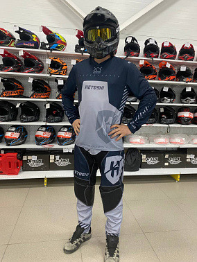 Джерси мотокросс HETOSHI DEMURE TYPE-2 цв, Серо-черный р.M