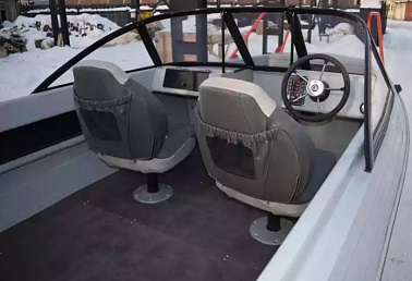 Алюминиевый катер WYATBOAT Неман-500 DC водомёт