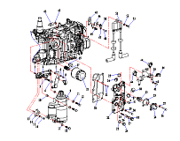 Двигатель (часть 2) 4-Х ТАКТНОГО ПЛМ HIDEA F30FEL