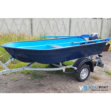 Стеклопластиковая лодка WYATBOAT Neman-340 (тримаран)