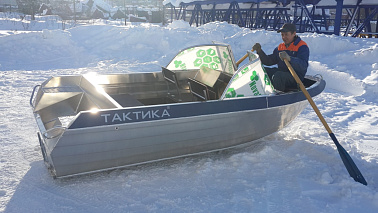 Алюминиевая моторная лодка Тактика-390 DC