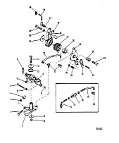 Дроссель и свечи зажигания 2-х тактного ПЛМ MERCURY 40 M Серийный номер от 8064750 и выше