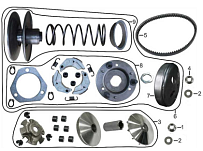 Е02 1P75FMJ-PRO ATV 250/300 баланс.вал