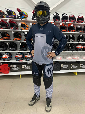 Джерси мотокросс HETOSHI DEMURE TYPE-2 цв, Серо-черный р.M