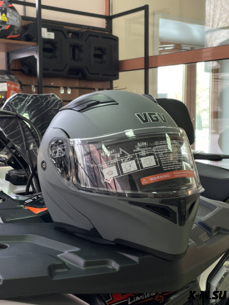 Шлем модуляр HETOSHI OIKE цв. Черно-серый р.XXL