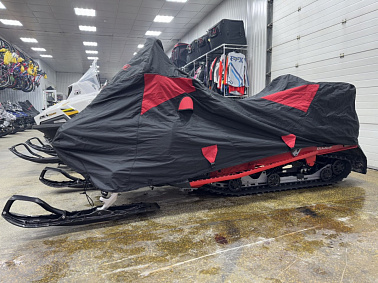 Чехол транспортировочный для снегохода AODES Snowcross с лого X-Motors Цв. Черно-красный