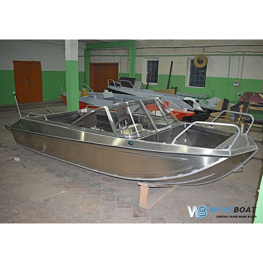 Алюминиевый катер WYATBOAT Неман 500 DC (без покраски)