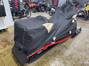 Чехол транспортировочный для снегохода AODES Snowcross с лого X-Motors Цв. Черно-песочный