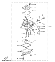 Карбюратор 4-Х ТАКТНОГО ПЛМ YAMABISI F2.5BMS