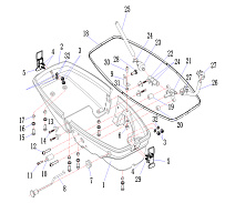 Нижний корпус (NEW) 2-х тактного ПЛМ HIDEA 4F