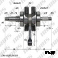 Вал коленчатый в сборе 4Т 157FMI,162FMJ (CB125-150) p15mm