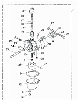 КАРБЮРАТОР 2-Х ТАКТНОГО ПЛМ ZONGSHEN T2BM