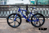 Велосипед на литых дисках стиль БМВ синий