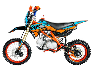 Питбайк KAYO EVOLUTION YX125EM 17/14 KRZ (механ. сцепл., эл. стартер 2022 г.)