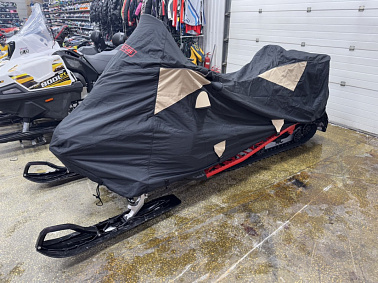 Чехол транспортировочный для снегохода AODES Snowcross с лого X-Motors Цв. Черно-песочный