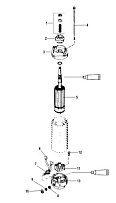Стартер 2-Х ТАКТНОГО ПЛМ MERCURY 75 Серийный номер от 0P017000 до 0P325499