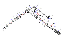 Румпель 2-х тактного ПЛМ HIDEA 5F